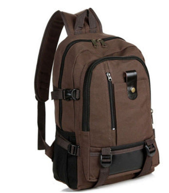 Men's Leisure Canvas Bag retro fashion school computer backpack - Minihomy