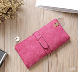 Leather Zipper Long Women Wallet - Minihomy