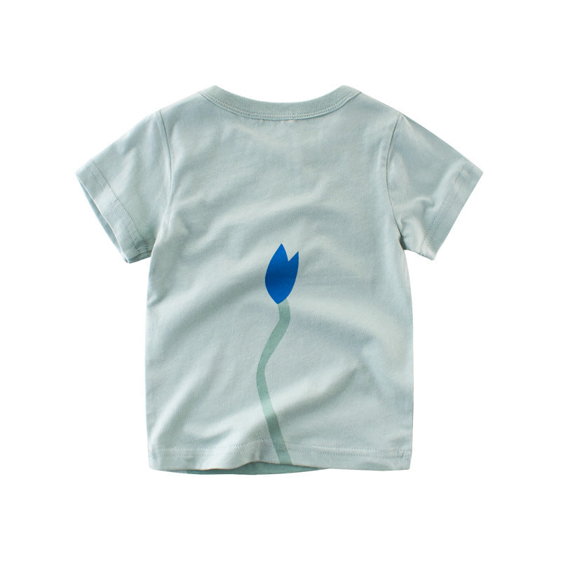 Child short sleeve t-shirt boy half sleeve - Minihomy