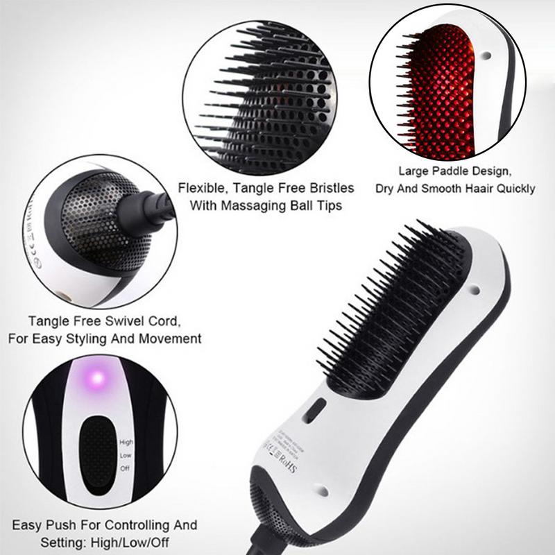 Explosion models infrared hot air comb mini hair straightener - Minihomy