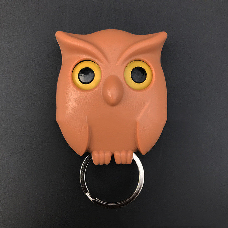 Night Owl Magnetic Wall Key Holder Wall Magnets Keep Keychains Hooks - Minihomy