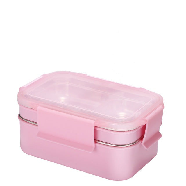 Lunch Box For Kid Bento Box For Student Food Container With Tableware - Minihomy