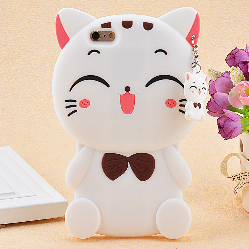 Lucky Cat Soft Silicone Phone Case Cover - Minihomy