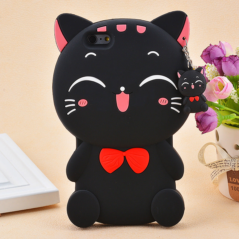 Lucky Cat Soft Silicone Phone Case Cover - Minihomy