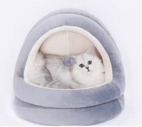 High Quality Cat House Beds Kittens Pet Cats Sofa for Small Kennel Home Cave Sleeping Nest Indoor Products - Minihomy