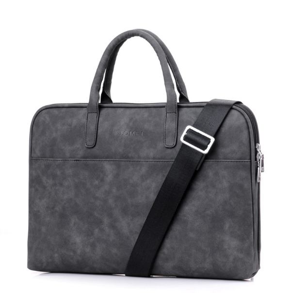 Faux Leather Laptop Bag For Women - Minihomy