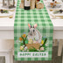 Light Wood Grain Bottom Easter Cotton And Linen Table Flag - Minihomy