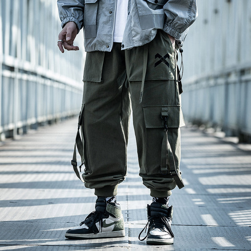 Japanese military Male Joggers Mens hip hop Pockets Ankel Cargo Pants - Minihomy