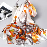 Silk scarf scarf mom cheongsam shawl women all-match spring and autumn