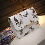 Women Floral leather Shoulder Bag Satchel Handbags Mini Messenger Bag