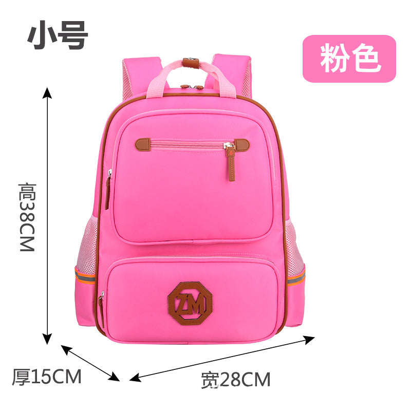 Book bag logo custom-made English children's double shoulder bag schoolbag for boys and girls to reduce their backpacks - Minihomy