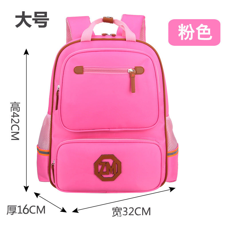 Book bag logo custom-made English children's double shoulder bag schoolbag for boys and girls to reduce their backpacks - Minihomy