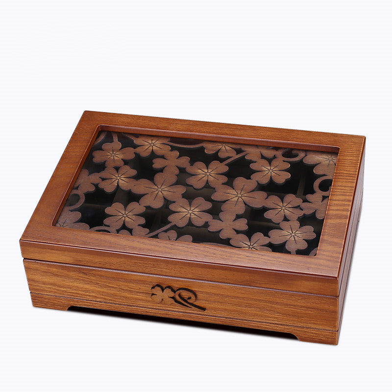 Retro Chinese Classical Wooden Jewelry Box