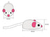 Cat toy cat fake mouse toy tiantian cat rabbit skin mouse (5 packs) funny cat toy - Minihomy