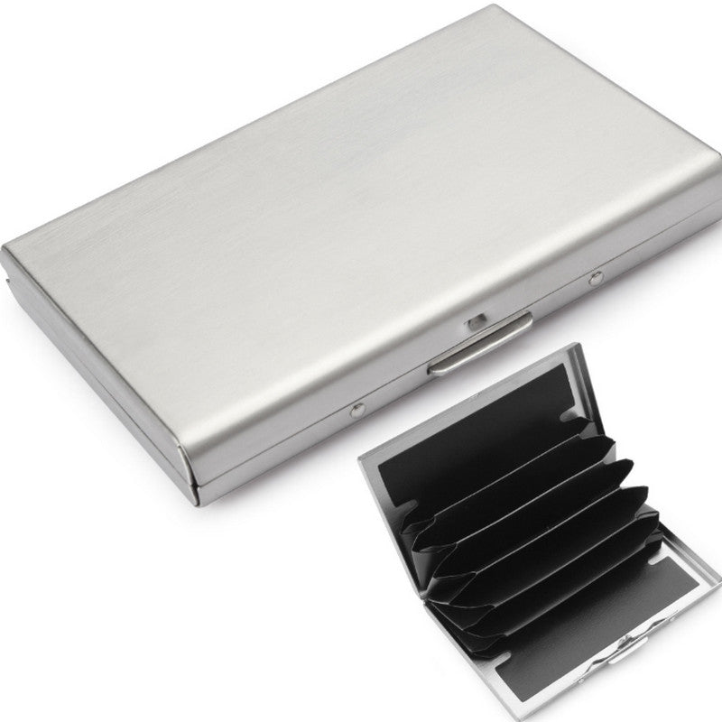 Stainless steel metal creative card holder