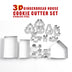 8/18-piece Set Gingerbread House Stainless Steel Christmas Scenario Cookie Cutters Set Biscuit Mold Fondant Cutter Baking Tools - Minihomy