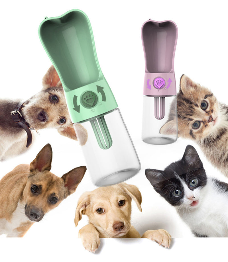 Pet Dog Cat Water Bottle Portable Feeder - Minihomy