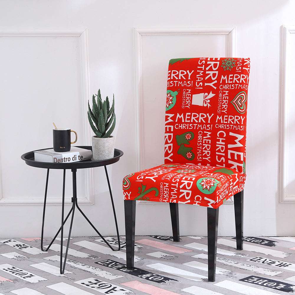 Christmas universal elastic chair cover - Minihomy