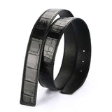 Leather Belt Belly Smooth Buckle  Single Belt Man Business Leisurebelt - Minihomy