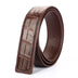 Leather Belt Belly Smooth Buckle  Single Belt Man Business Leisurebelt - Minihomy