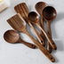 Natural Wood Tableware Spoon Ladle Turner Long Rice Colander Soup Skimmer - Minihomy