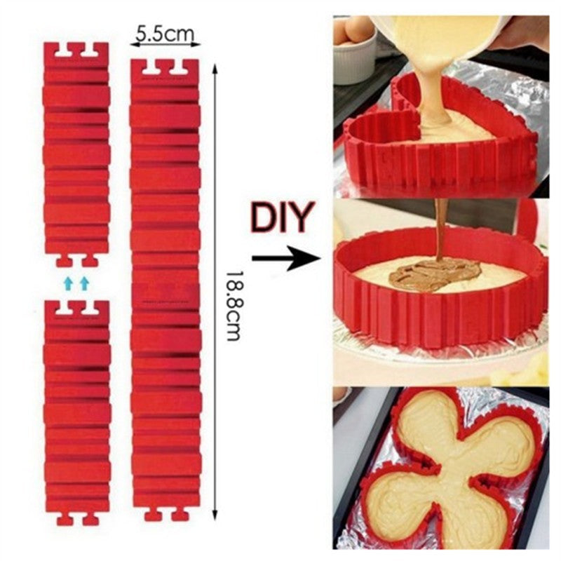 4Pcs  Set Silicone Cake Mould - Minihomy