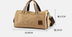 Men's canvas portable travel bag cylinder men's bag lightweight casual cross-border explosion Amazon wish - Minihomy