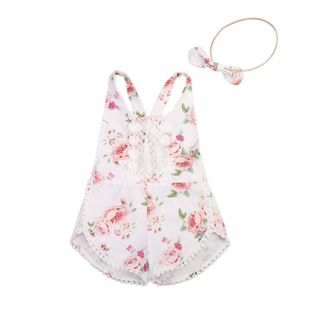 Baby Clothing Newborn Kid Baby Girl Floral Romper Clothes - Minihomy