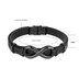 8 word circle leather bracelet - Minihomy