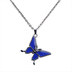 Butterfly Thermochromic Necklace O-Shaped Stainless Steel Necklace - Minihomy