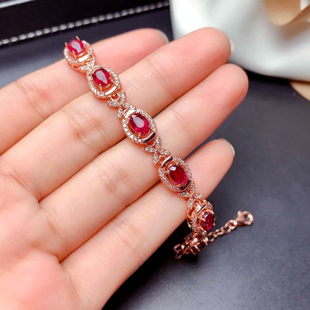 Natural New Burnt Ruby Bracelet - Minihomy