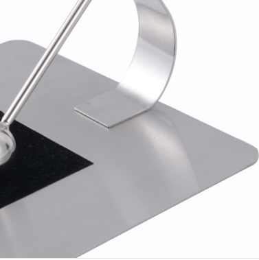 Silver square paper towel holder