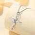 Angel Wings Cross Pendant In Sterling Silver