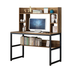 Computer Desk With Bookshelf 47-inch Home Office Desk Space-Saving Design - Minihomy