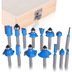 15PCS Tungsten Carbide Router Bit Set 1/4In For Woodworking - Minihomy