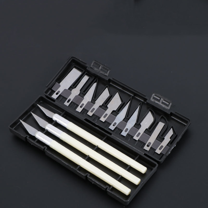 13 Pieces Of Carving Knives Combination Set Of Paper-cutting Carving Knives - Minihomy