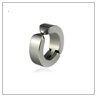 Punk Unisex Ear Buckle Hand-polished Titanium Steel