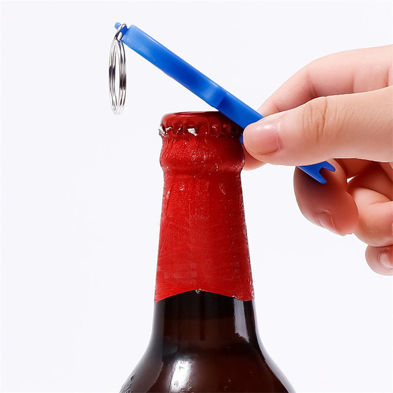 Plastic Keychain Wall-mounted Beverage Bottle Opener - Minihomy