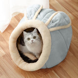 Cat House Villa Enclosed Cat Supplies Bed - Minihomy