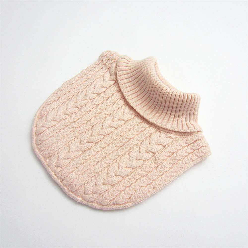 Children's Pullover Warm High-neck Knitted Scarf - Minihomy