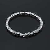 Tin Alloy Gold Color Iced Bracelet Men's Hip Hop Chain Street Rock Jewelry