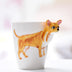 Festival gift Ceramic coffee milk tea mug 3D animal shape Hand painted Cow cup - Minihomy