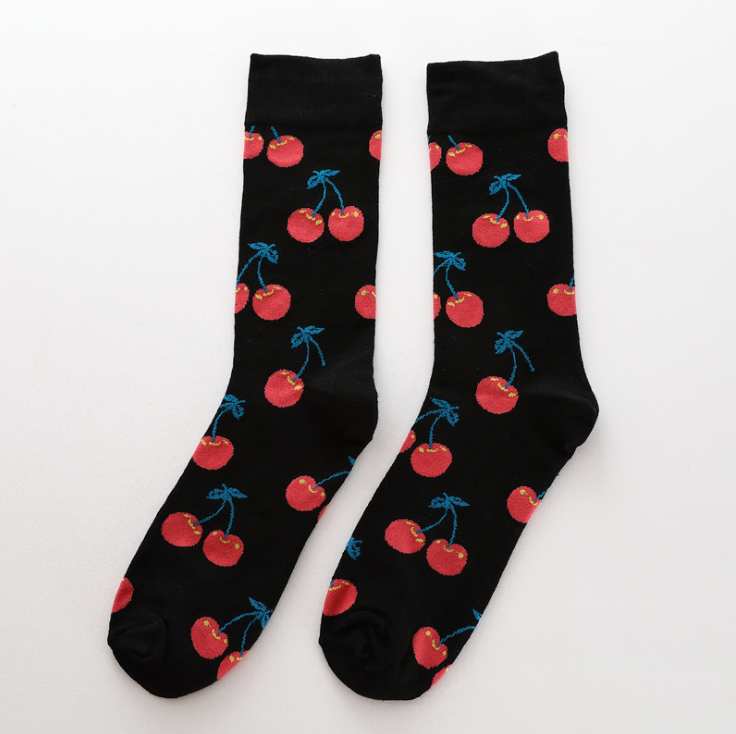 Happy tube socks fruit banana men's and women's socks - Minihomy