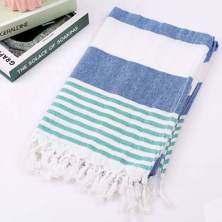 Cotton striped beach towel - Minihomy