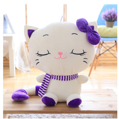 Cute Big Face Smiling Cat Stuffed Plush pillow Toys Soft Animal Smile Cat Dolls - Minihomy