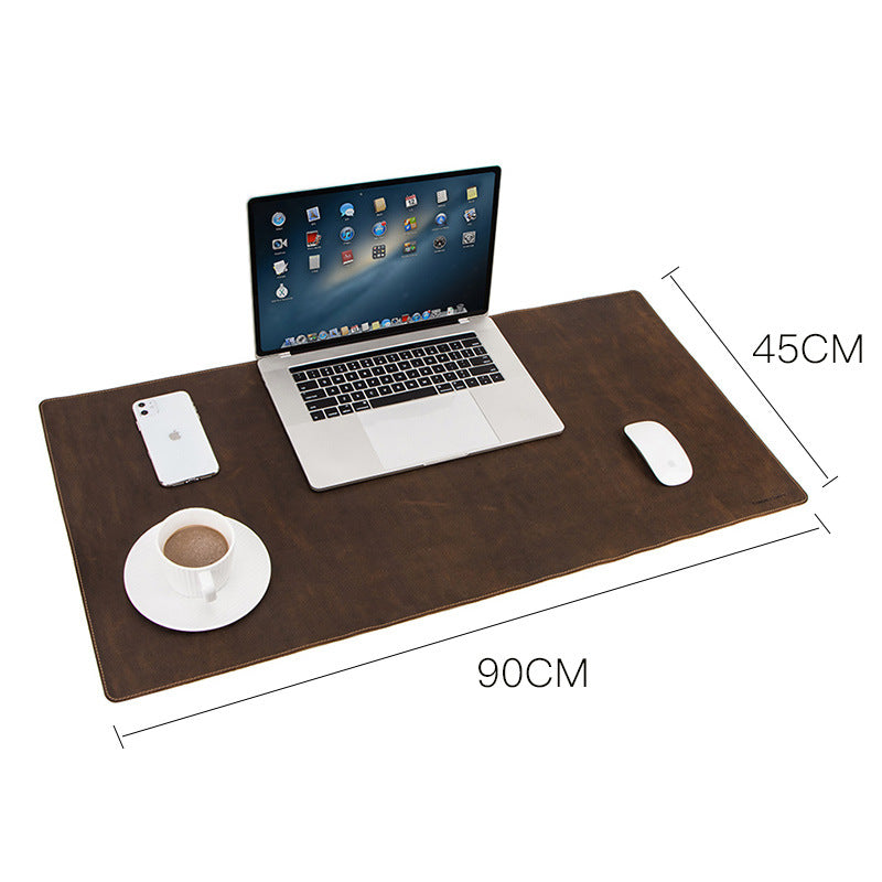 Extra large non-slip computer desk leather pad - Minihomy