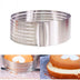 Layered Stainless Steel Adjustable Round Cake Pastry Cutter DIY Tool - Minihomy