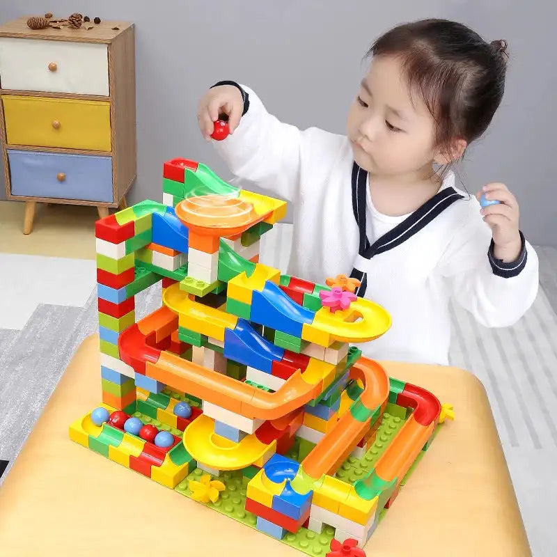 Children Large  Particles Assembled Slide Puzzle Blocks Toys 3-10 Years Old Boy Toy - Minihomy