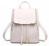 Women Backpack High Quality PU Leather Mochila Escolar School Bags For Teenagers Girls