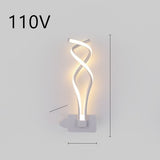 Led wall lamp nordic minimalist bedroom bedside lamp - Minihomy